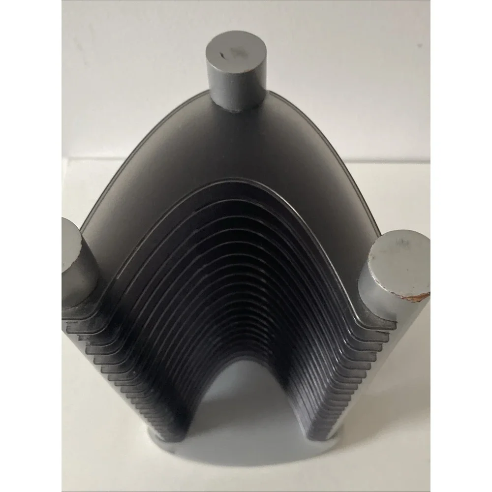 Vintage Y2K - 20 CD Stackable Tower Rack CD Holder Organizer Retro Gray